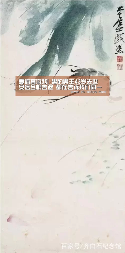 爱体育游戏|
黑豹男主43岁去世 安倍含恨告退 都在告诉我们同一件事(图2) 爱体育游戏